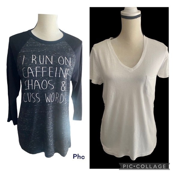 BUNDLE OF TWO TOPS-SIZE MEDIUM - Picture 1 of 13